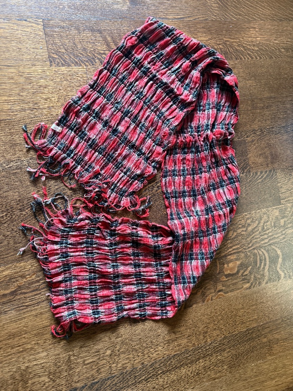Echo Cotton Plaid Scarf